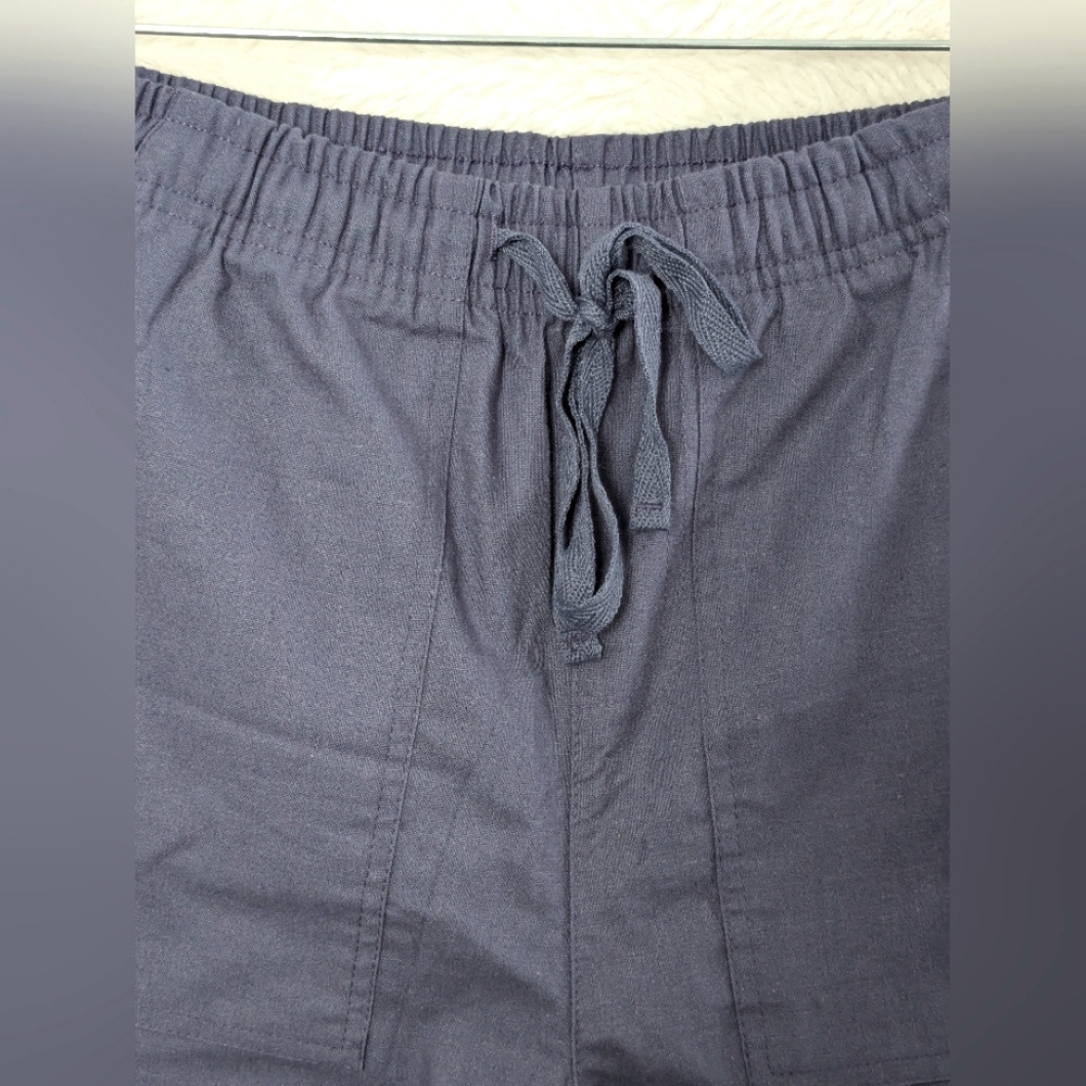 Women's Comfy Drawstring Casual Elastic Waist Pocket SHORTS Sz S loose fit